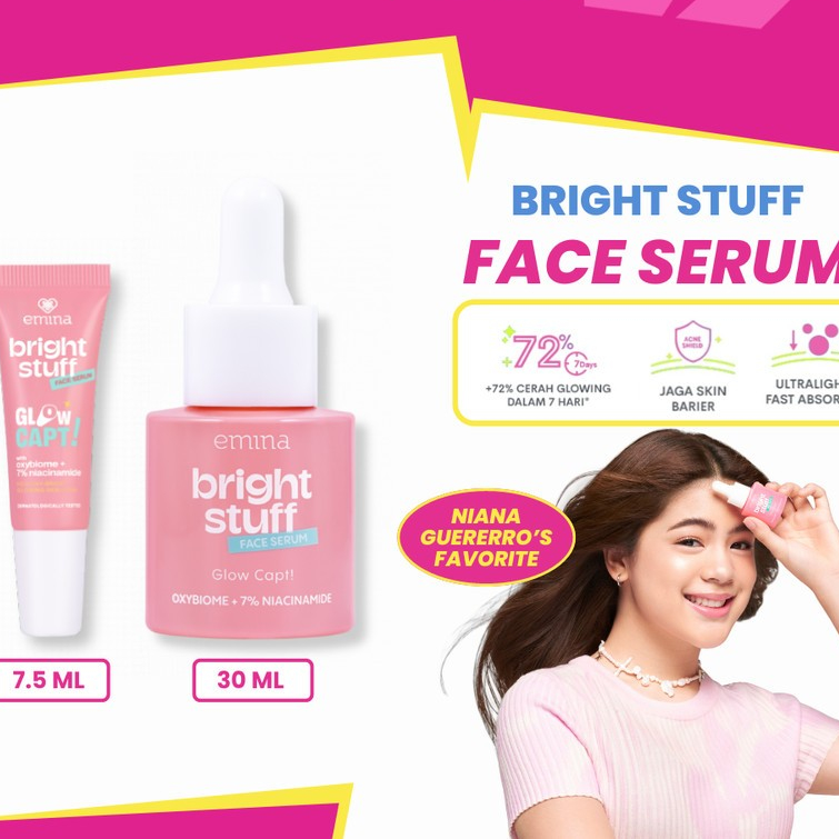 Emina Bright Stuff Face Serum - Serum Wajah Cerah Glowing