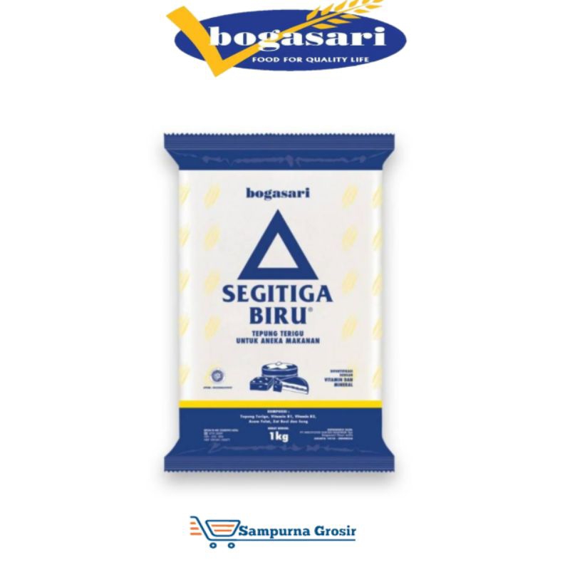 

Tepung segitiga biru bogasari 1kg
