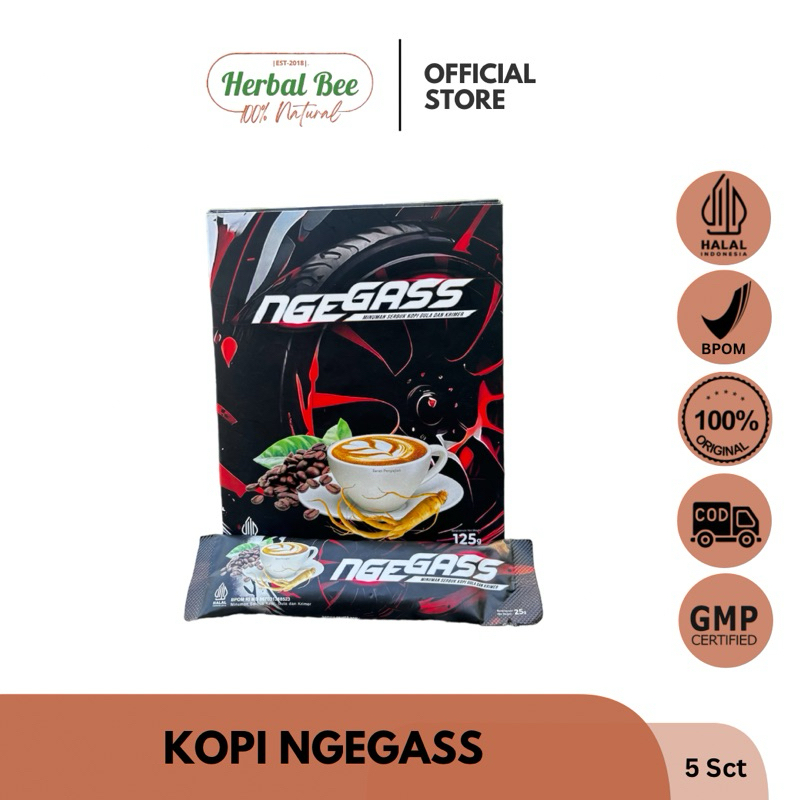 

Kopi Ngegass Mantab Viral Kemasan Sachet 100% Original BPOM Aman Tanpa Efek Samping