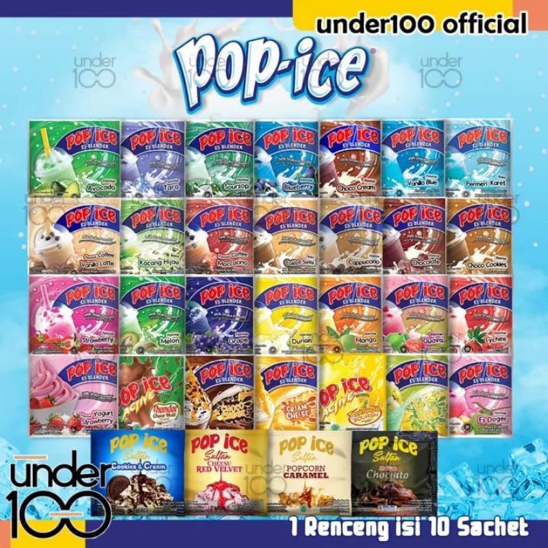 

RENCNGAN POP ICE 10pcs x 25gr aneka rasa popice , chat toko untuk mendapatkan rasa yang kamu mau!!!