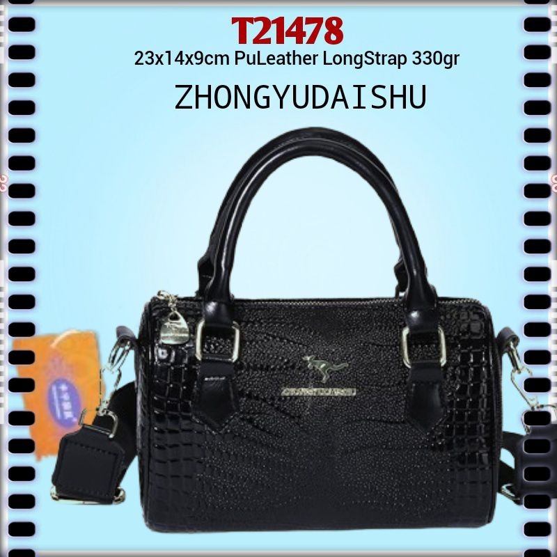 Tas Speedy Wanita Import Gij. A3466 T21478 1kg3 ZHONGYUDAISHU CROCO LY SCARF MINI CROCO DIEWEIER Bar