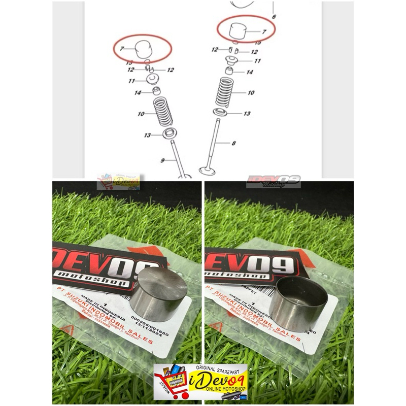 Tappet Rumah Tutup Sim Satria Fu Karbu Satria Fu Fi Suzuki GSX R S 150 Raider Fi Original SGP