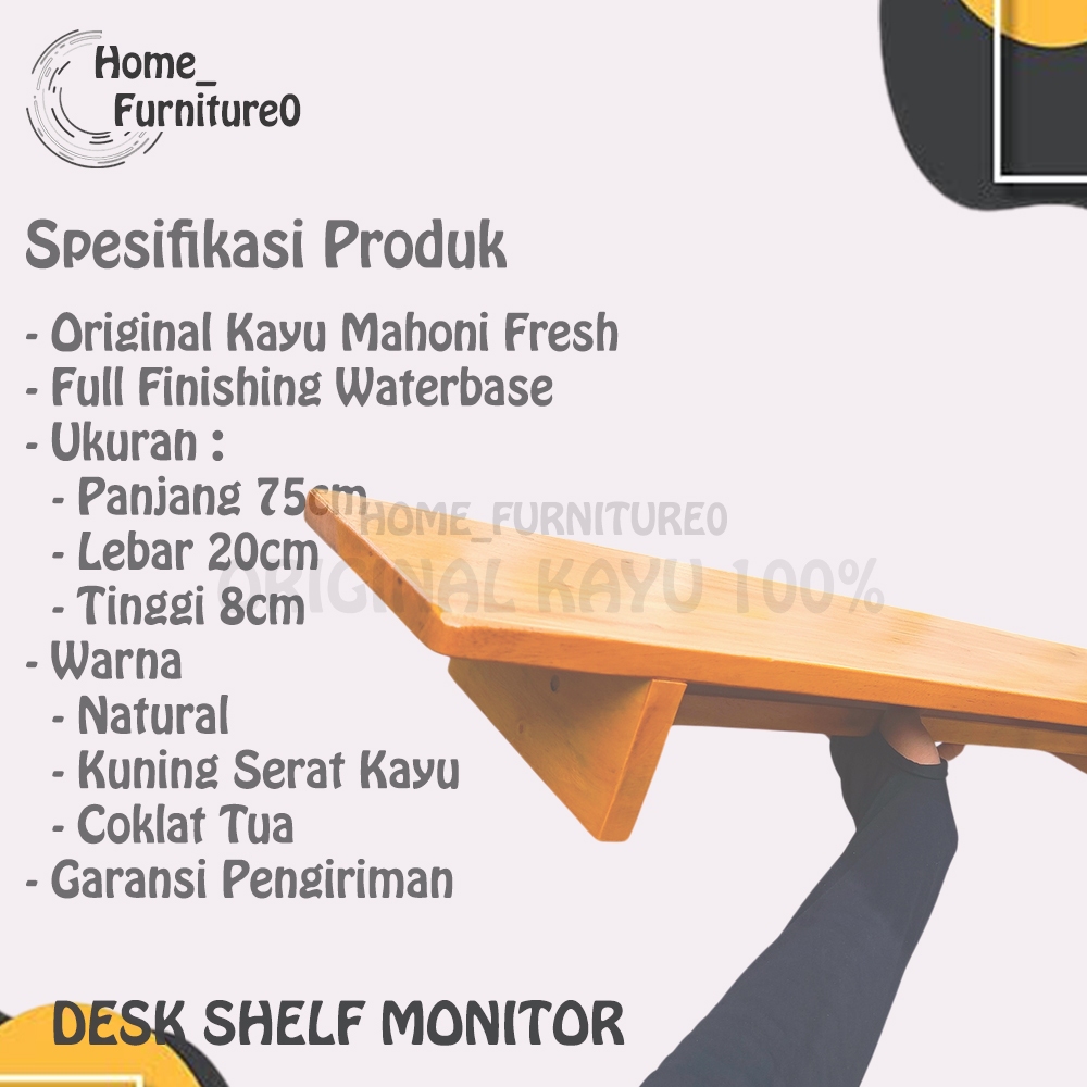 Desk Shelf Monitor PC/Laptop Stand Dudukan Monitor PC Laptop