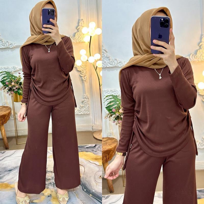 SET VANIA RIB KNIT|SETELAN KNIT SERUT |SETELAN SERUT WANITA |ONE SET KNIT PREMIUM |SETELAN KNIT MURA