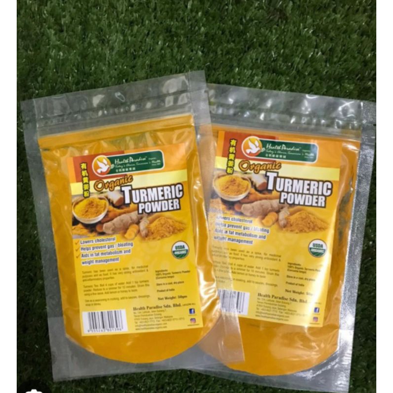 

Organic Turmeric Powder/Bubuk Kunyit Organik Health Paradise 50gr