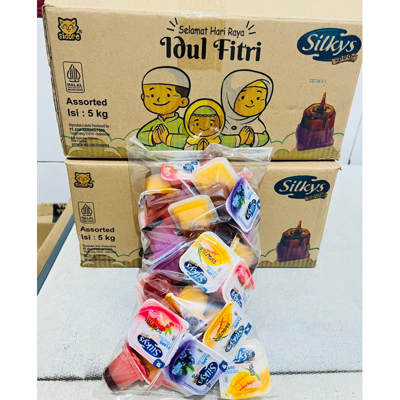 

SILKYS PUDING CURAH ISI 39 PCS BERAT -+1KG ( MIX STROBERI, MANGGA & BLUBERI )