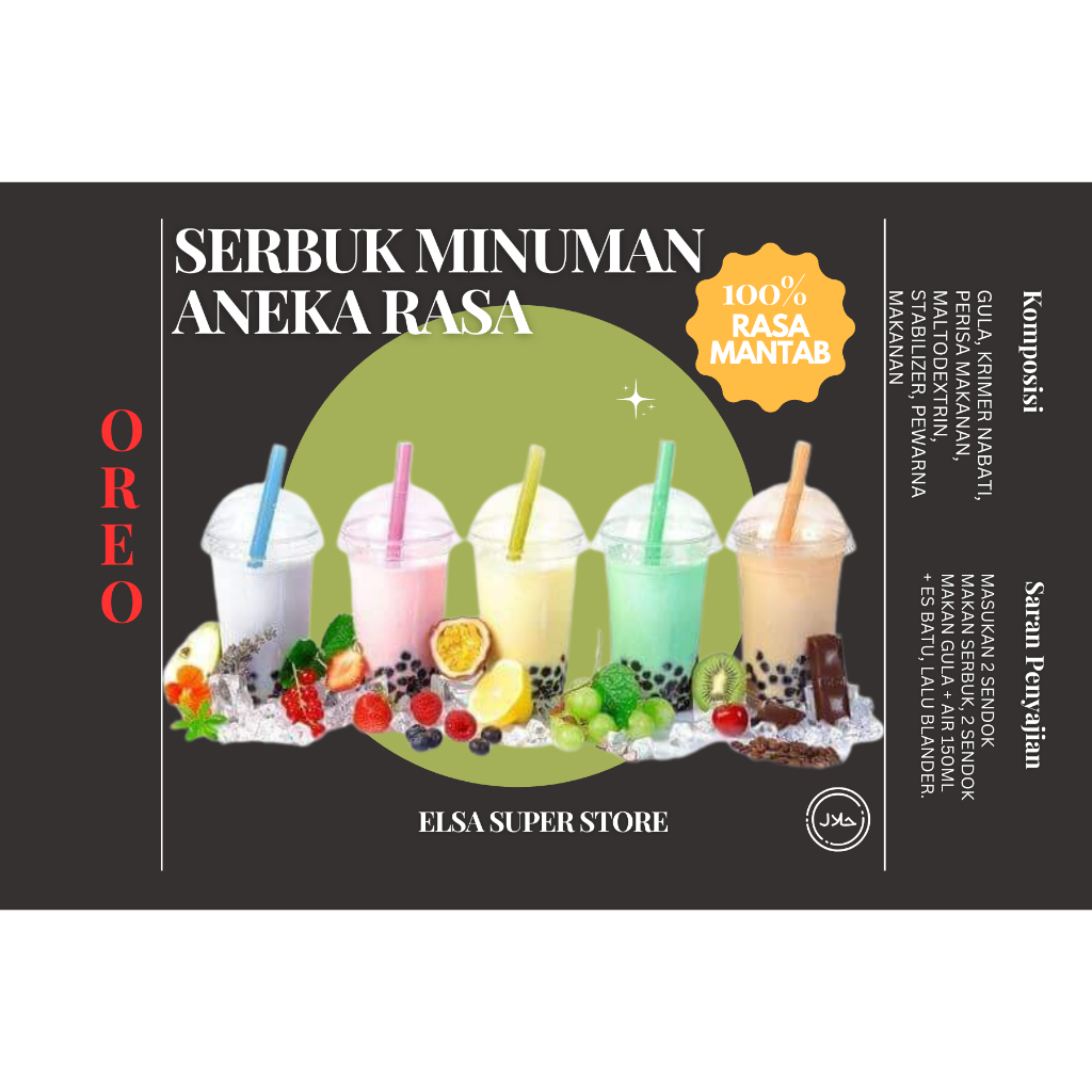 

SERBUK MINUMAN RASA OREO 1000GR