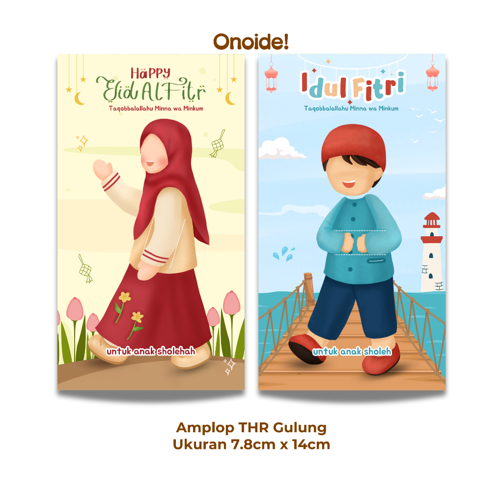 

Onoide! - Amplop THR Gulung Lebaran Unik Ukuran 7.8cm x 14cm