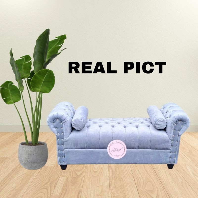 KURSI SOFA RUANG TAMU KURSI RUANG TAMU MINIMALIS SOFA BENCH SOFA BED MINIMALIS MURAH AESTHETIC