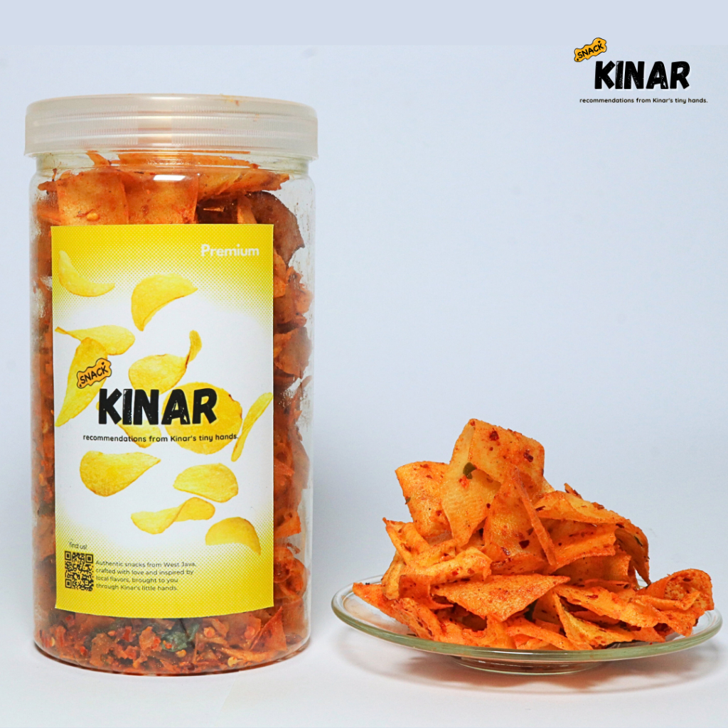 

[TOPLES] Keripik Singkong Keriwil Premium - 750ML/150GR Daun Jeruk Renyahnya Beda, Rasanya Juara!