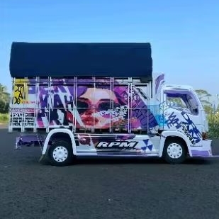 MINIATUR TRUK OLENG  TERPAL KOTAK BONUS TERPAL SEGITIGA  MINIATUR TRUK LAMPU TERPAL MURAH TRUK OLENG