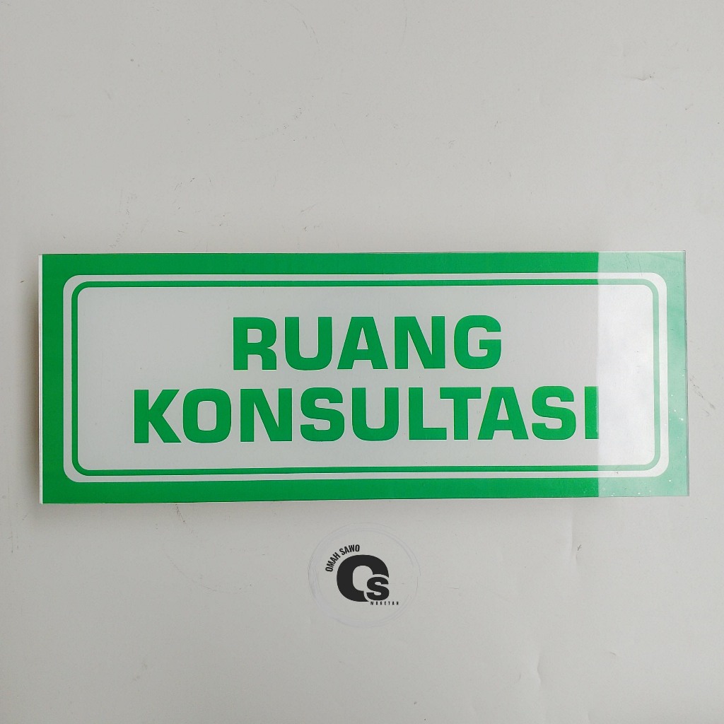 

Akrilik Ruang Konsultasi - Nama Ruang