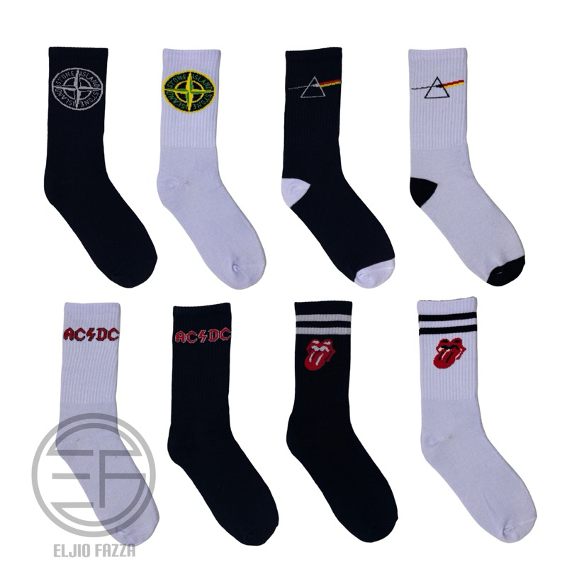 1 Lusin Kaos Kaki Oldschool Motif Premium / 12 Pasang Kaos Kaki Olsdschool Super Tebal