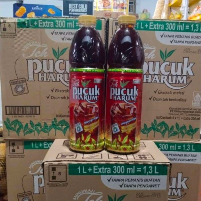 

Teh pucuk 1,3 Liter 1 karton isi 6 botol minuman teh harga grosir