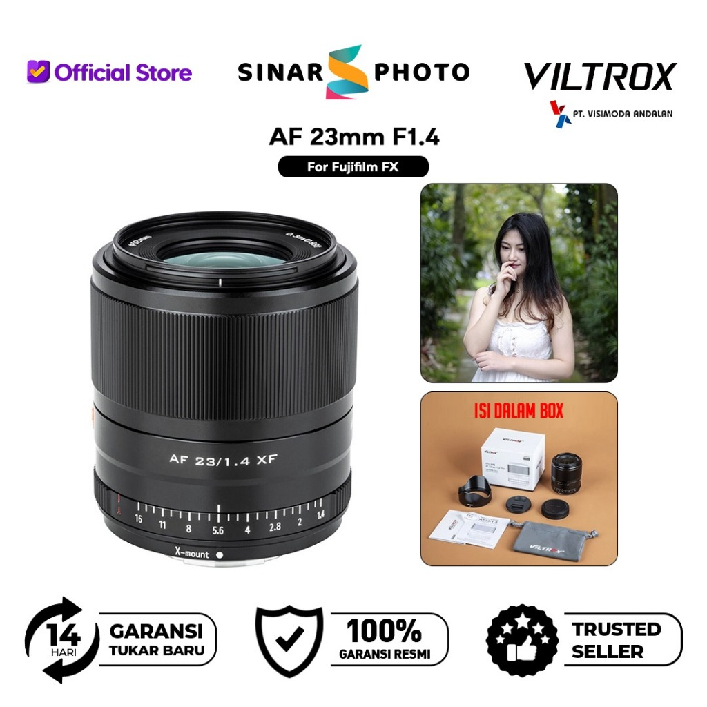 Viltrox AF 23mm f1.4 for SOny/Fuji Viltrox AF 23 mm f/1.4 sony/fuji - GARANSI RESMI