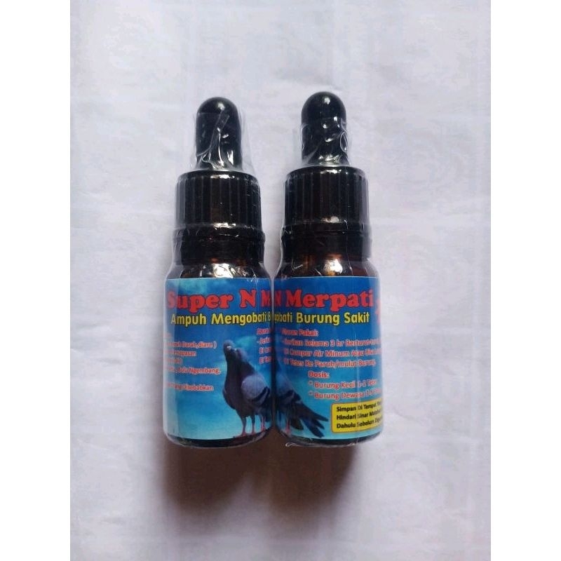 super N merpati obat burung capati sakit dara lesu tidak nafsu makan per botol isi 10ml