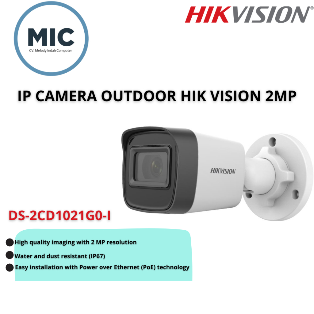 IP Camera Outdoor Hik Vision 2mp DS-2CD1021G0-I