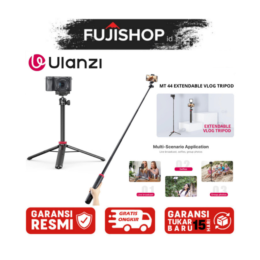 Ulanzi MT 44 Extendable Vlog Tripod Tongsis Ulanzi