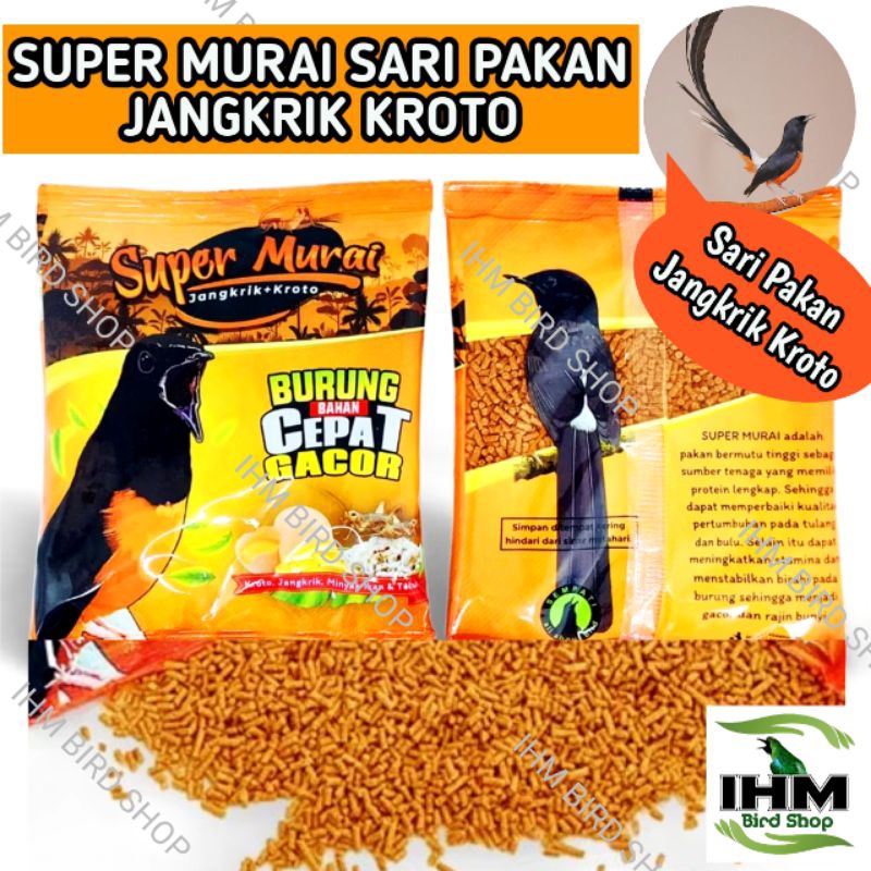 IHM - Pakan Super Murai Voer Murai 100gr Makanan Burung Murai Sari Pakan Jangkrik Kroto Pakan Burung