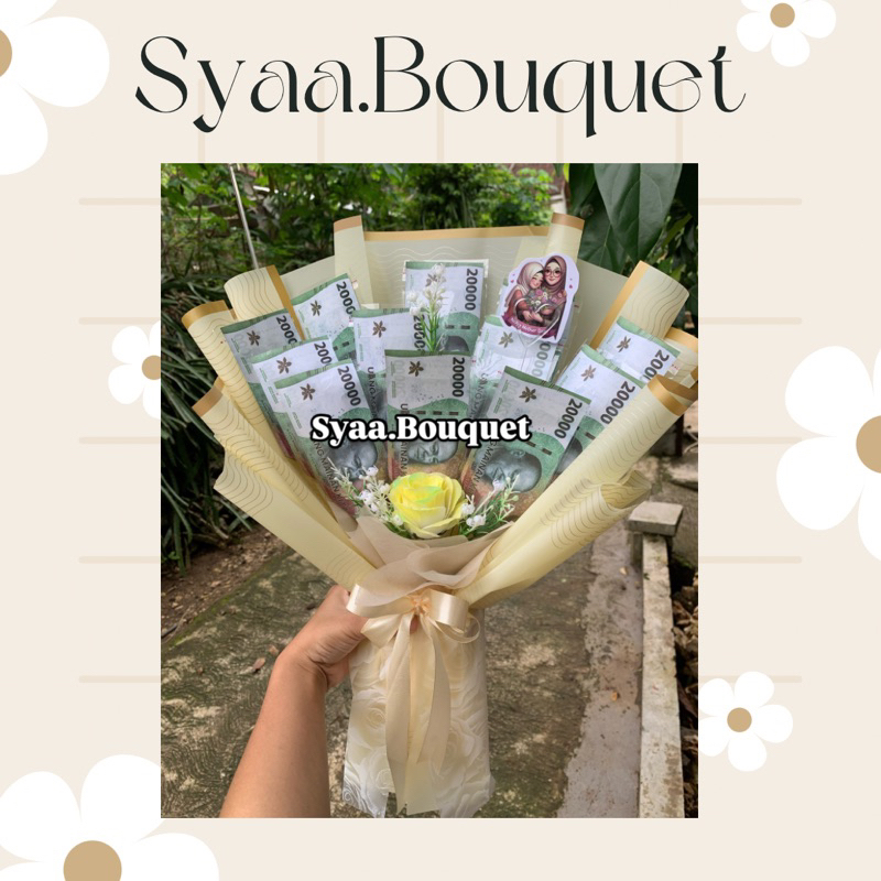 buket uang kosongan. buket uang mainan