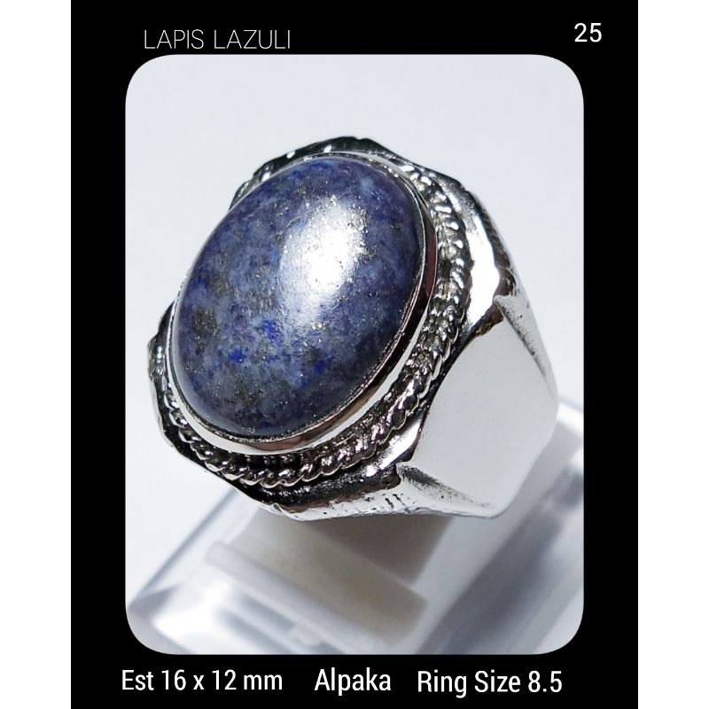 25. Cincin Batu Lapis Lazuli