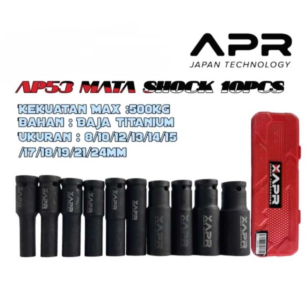 APR AP110 Mata Sock Deep Impact AP110 AP131PRO AP121 AP53 AP71 AP131LITE Kunci 8mm - 36mm 1/2inch