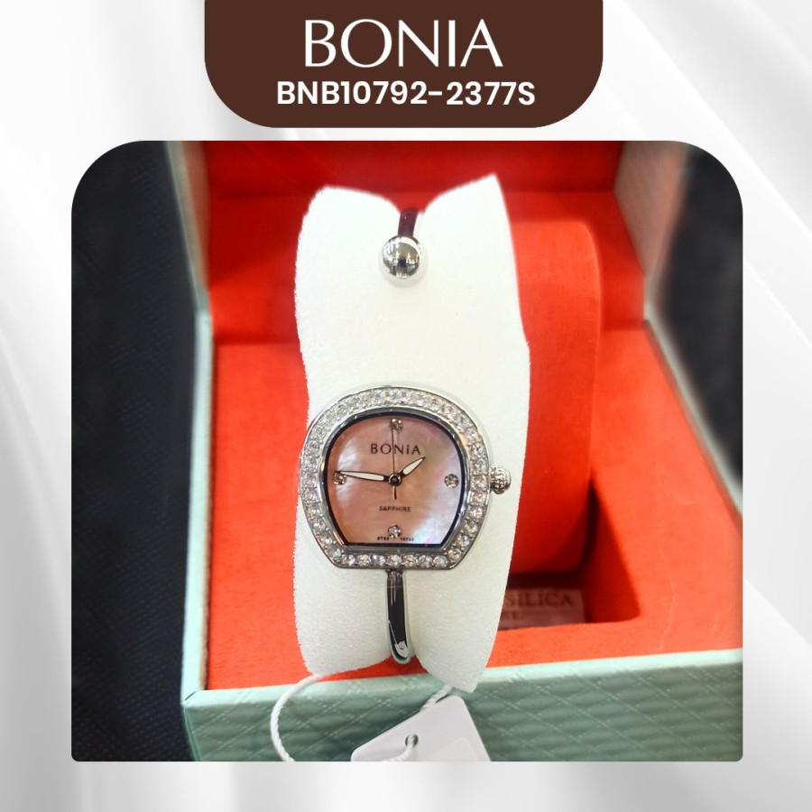 Jam Tangan Wanita Bonia Sonia B10792-2377S BNB10792-2377S Sapphire Pink Dial Original Resmi