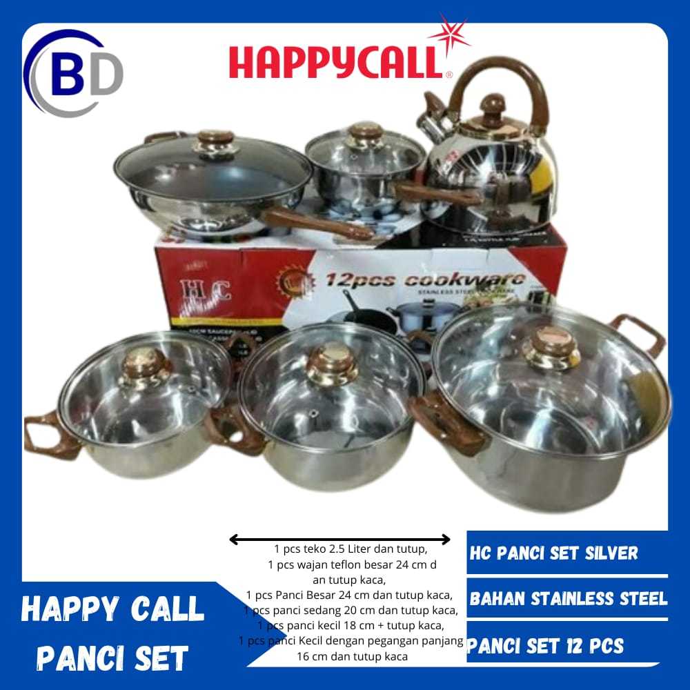 HC Panci Set [12 pcs] Silver