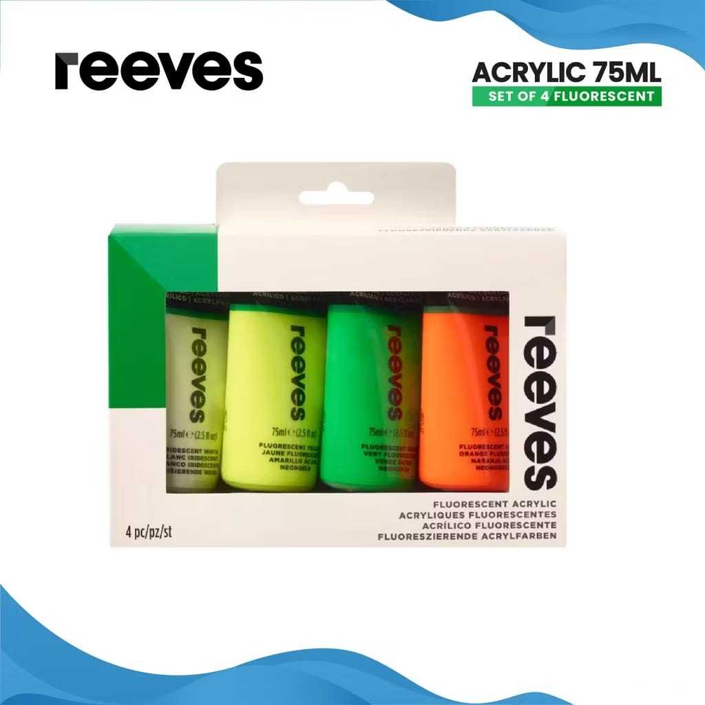 

Gramedia Tunjungan : Reeves Acrylic 4x75ml Fluorescent set