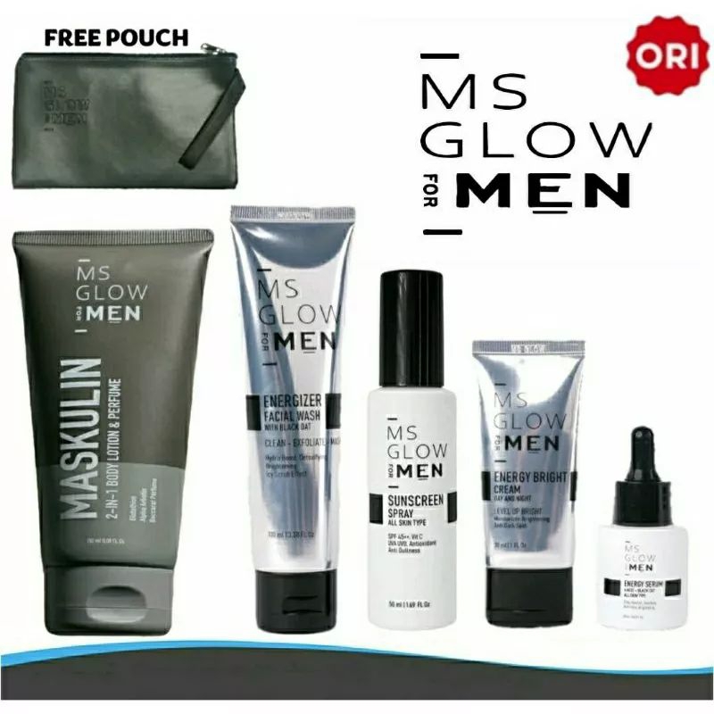 Msglow For Men Paket Lengkap Skincare Pria