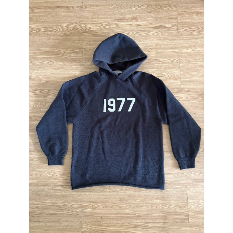 Preloved Essentials FOG 1977 Knit Hoodie Black (Fear Of God)