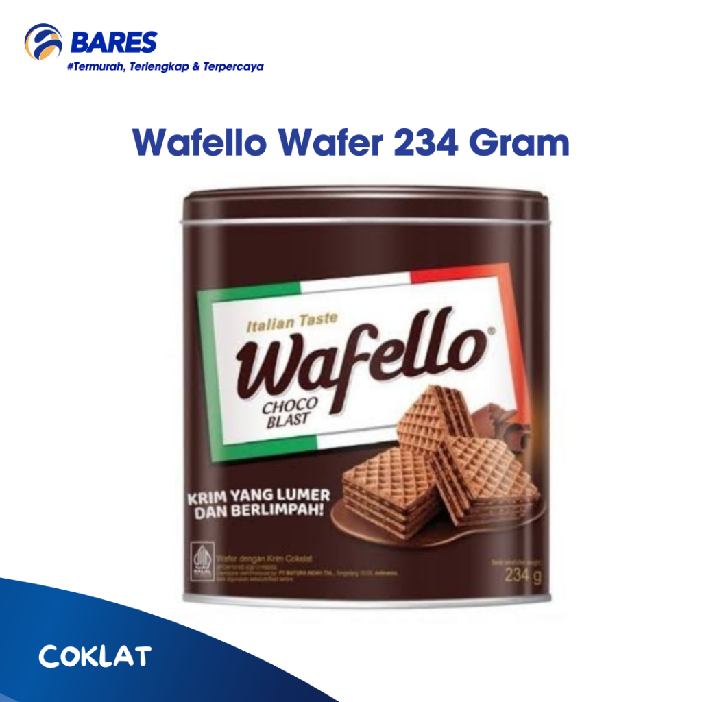 

Wafer Kaleng Wafello Italia Coklat 234 Gram