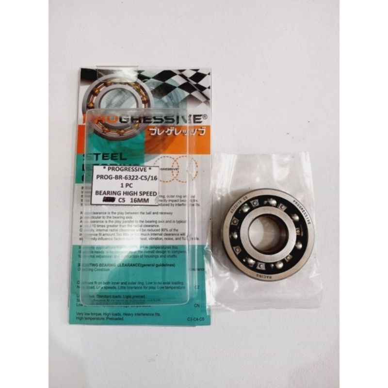BEARING PROGRESSIVE 6322C5/16MM NINJA KRR150