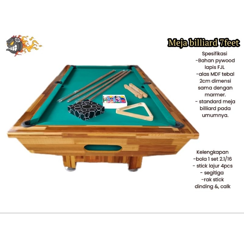 meja billiard 7feet