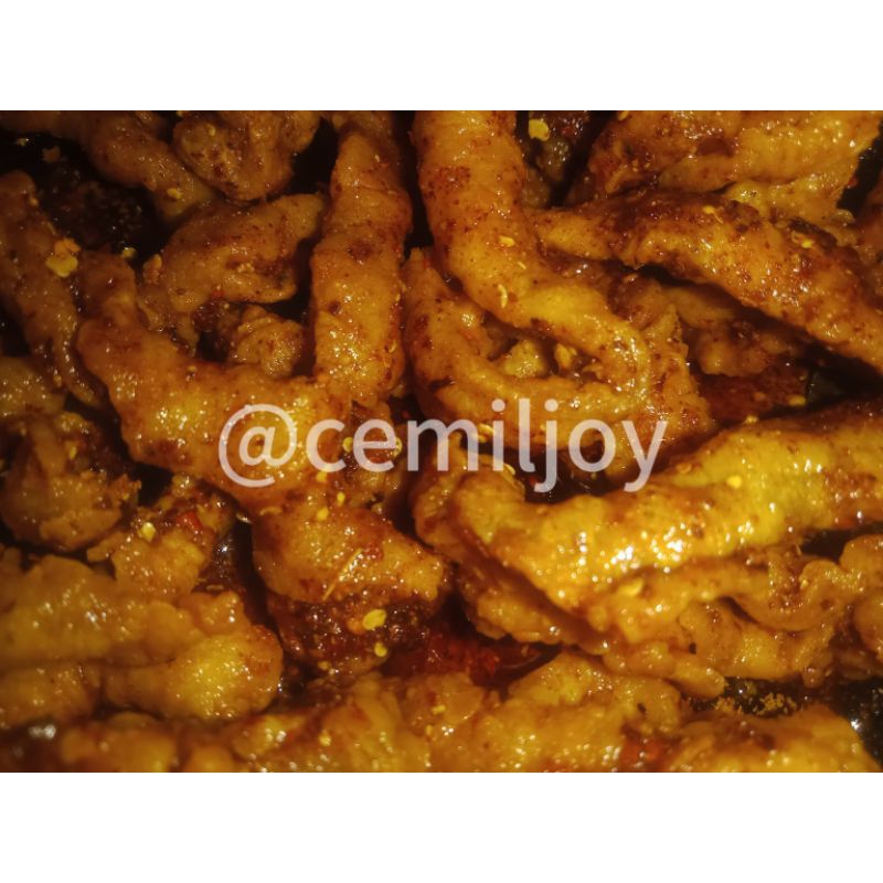 

USUS AYAM CRISPY ALA CEMILJOY - RASA PEDAS CIKRUH - 70GR