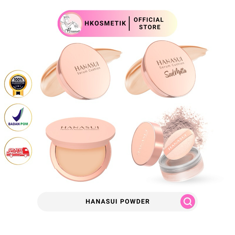Hanasui Perfect Fit Powder Foundation || Hanasui Perfect Fit Setting Powder || Hanasui Serum Cushion