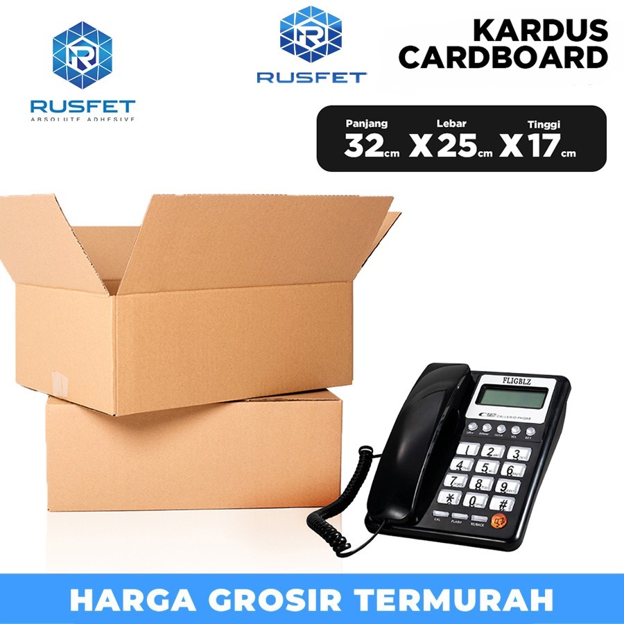 

KARDUS PACKING KARTON BOX 32x25x17cm Dus Kotak Packaging Polos tebal KARDUS BESAR