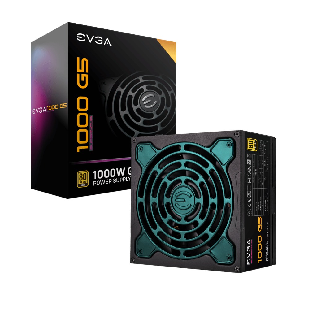 EVGA SuperNOVA 1000 G5, 80 Plus Gold 1000W, Fully Modular, Eco Mode with FDB Fan