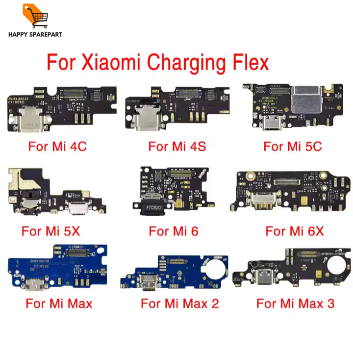 KONEKTOR CHARGER REDMI 6/6A/7/NOTE5A/6PRO/5PLUS/S2/MI4C/MIA1/MIMAX1/MIMAX2/8A/5C PORT PCB PAPAN CAS