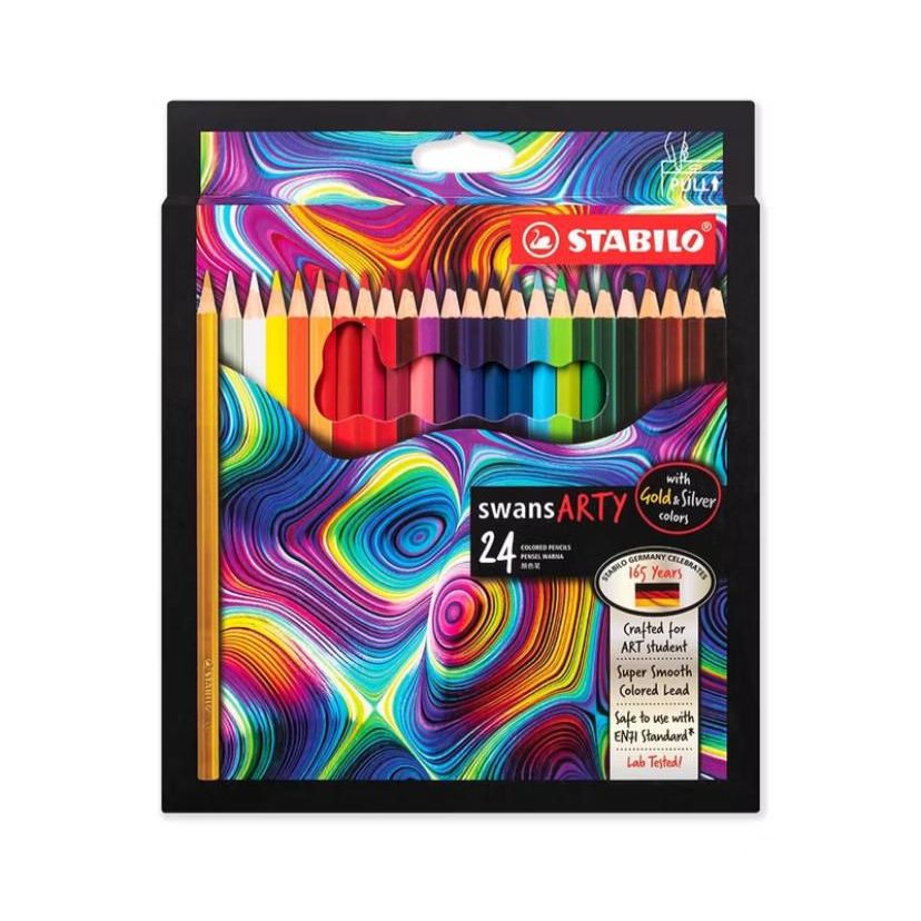

STABILO swans ARTY Colored Pencils 24 pcs / Pensil Warna isi 24 pcs