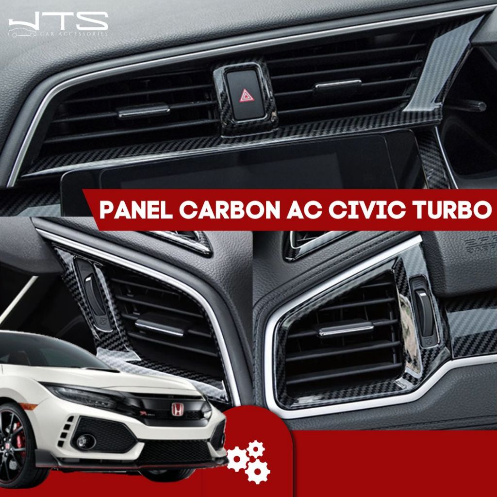 Cover Carbon Panel AC Honda Civic Turbo