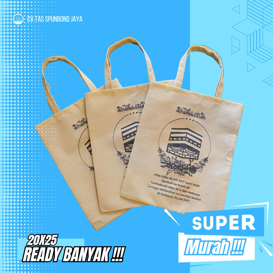 

READY STOCK BANYAK SIAP KIRIM TAS GOODIEBAG SOUVENIR OLEH OLEH JAJAN HAJI UMROH SUDAH DI SABLON KABAH MUAT ISI BANYAK MURAH AWET TAHAN LAMA