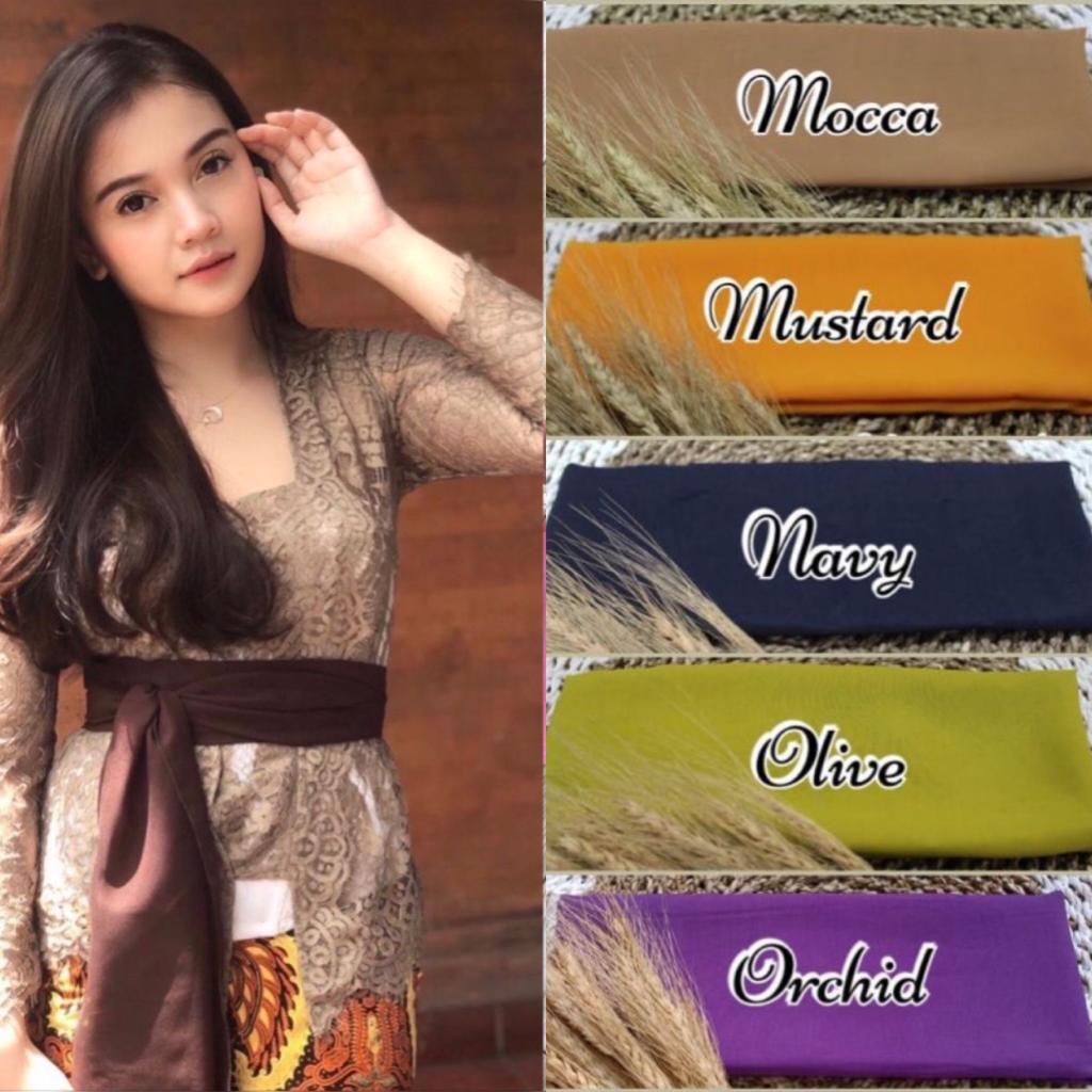 Sifon Selendang Kebaya Cewek Kekinian Selendang Bali Sifon Hycon Ikat Pinggang Kebaya Nari Tradision
