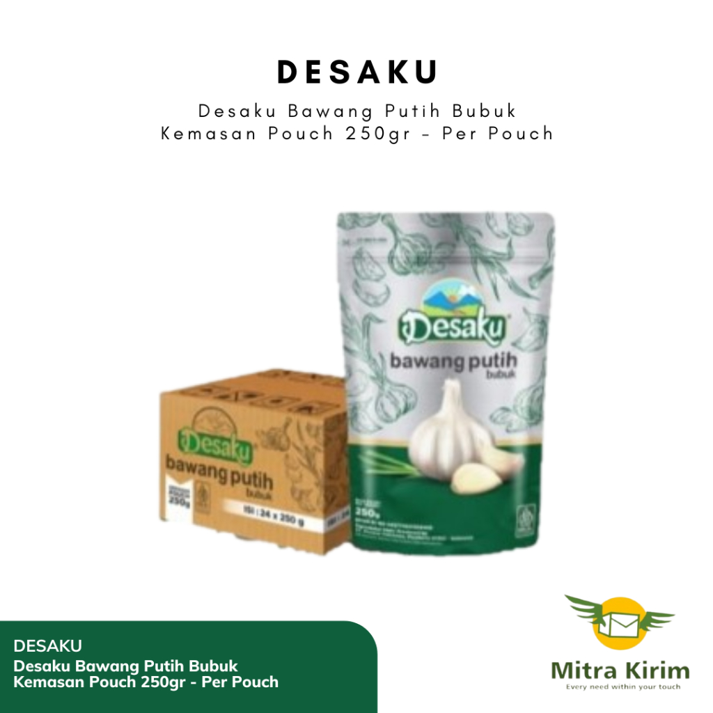 

Desaku Bawang Putih Bubuk Kemasan Pouch 250gr - Per Pcs
