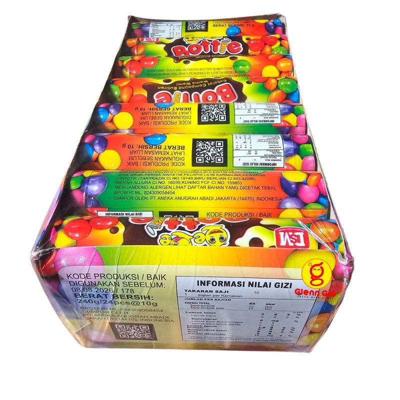 

Gooku 28 Store Coklat Compound Butiran Warna Warni Bottle Qeqe Dsm Box Isi 24 Botol