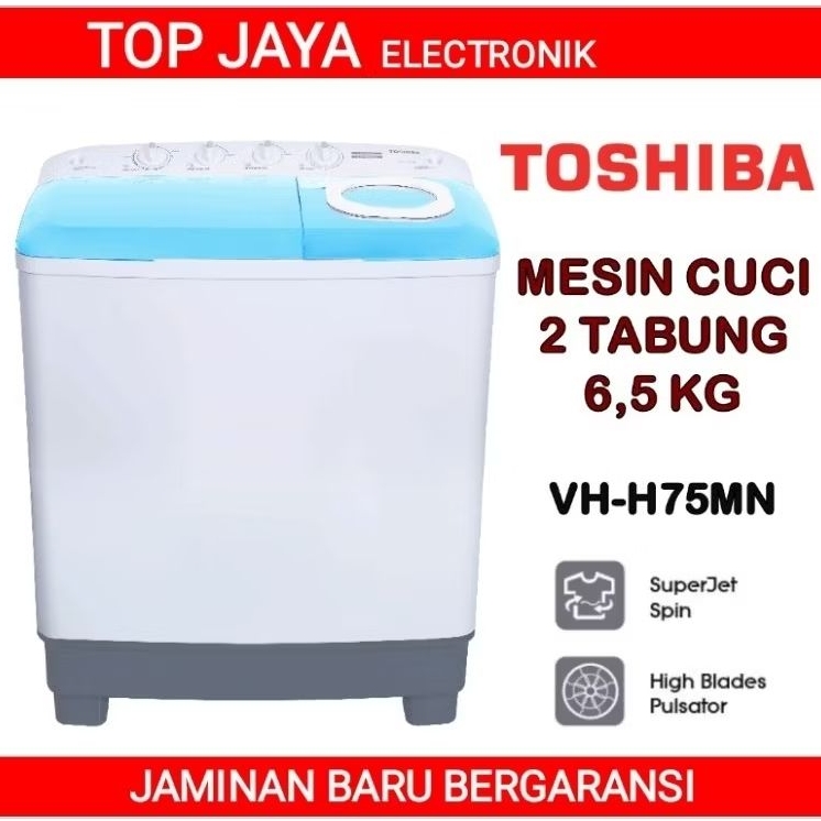 MESIN CUCI TOSHIBA 6,5 KG TWINS TUB/TOSHIBA MESIN CUCI 6,5 KG 2 TABUNG NEW SERIES