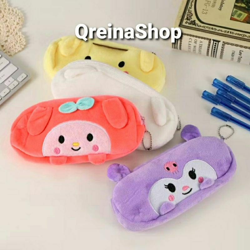 

#Qreinashop Tempat Pensil Bulu Karakter || Kotak Pensil Bulu