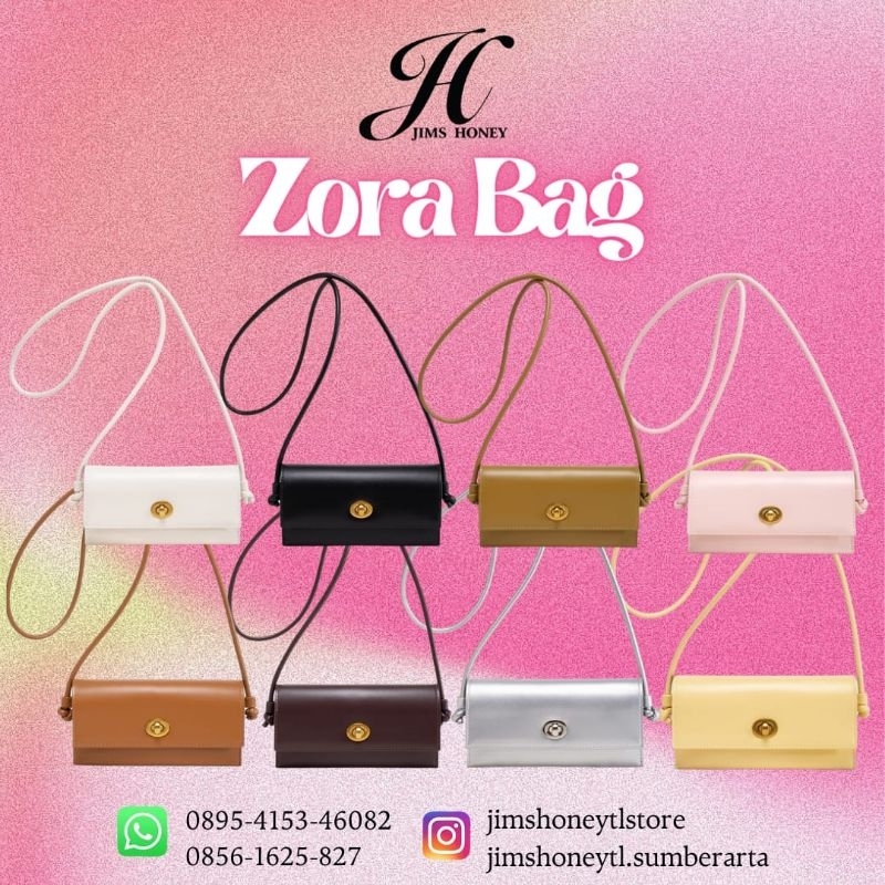 Zora Bag Jims Honey || Jims Honey Bag || Tas Wanita Selempang || Sling Bag