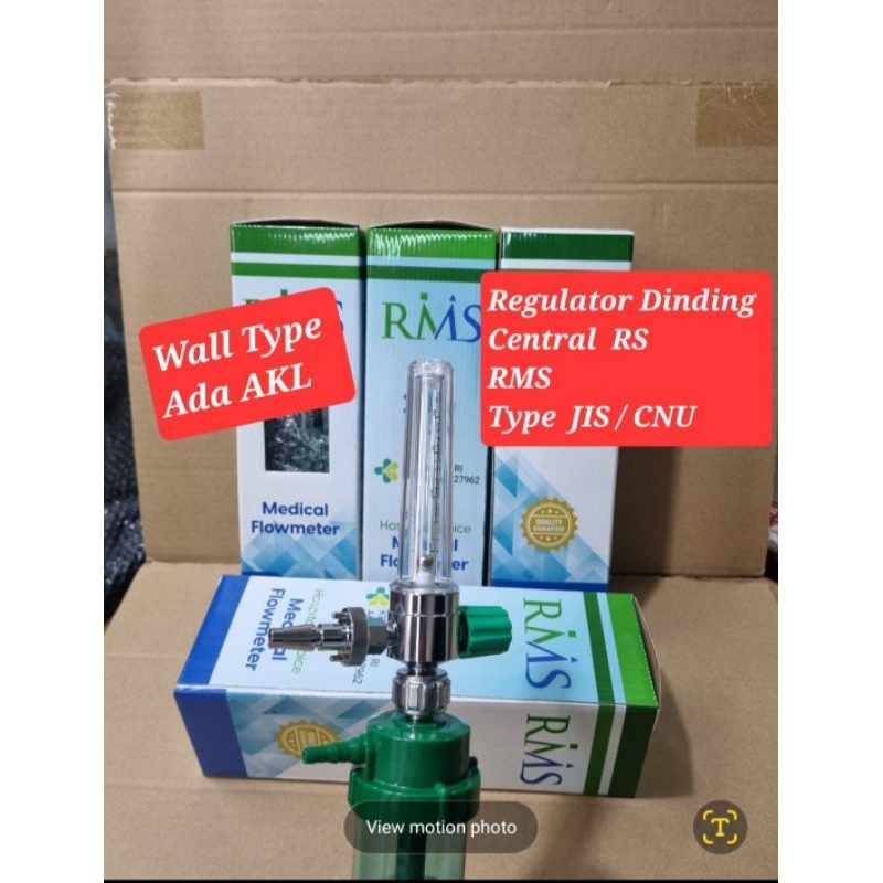 Regulator Oksigen Dinding Colok RMS JIS Regulator Dinding CNU