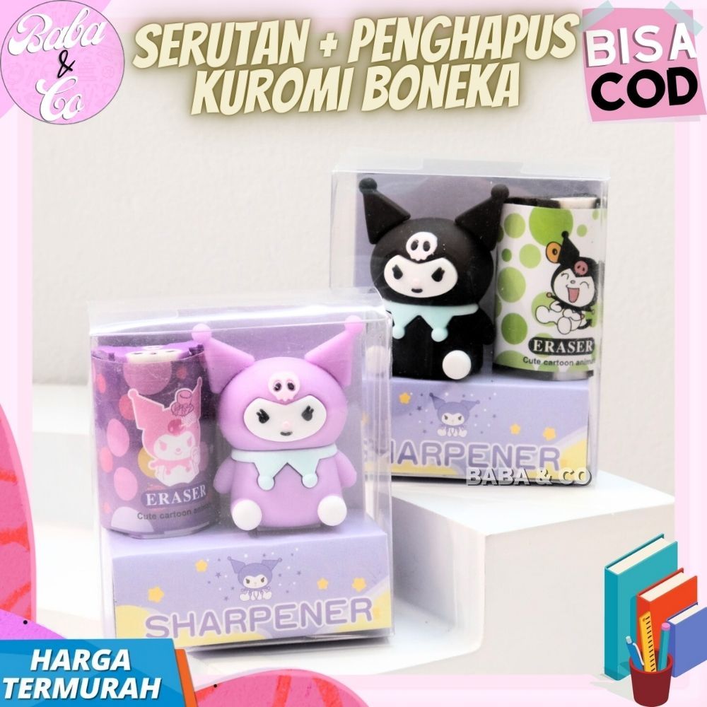 

SERUTAN KUROMI + PENGHAPUS KUROMI UKIR LUCU UNIK RAUTAN 2 IN 1 SANRIO KUROMI UNIK MURAH LUCU FREE PENGHAPUS KUROMI UKIR